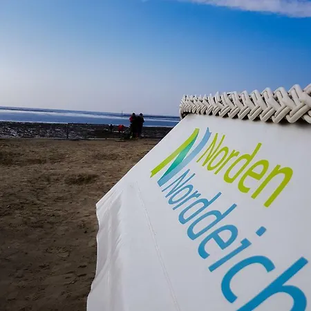 Auszeit Norddeich mit Seeblick Exterior foto
